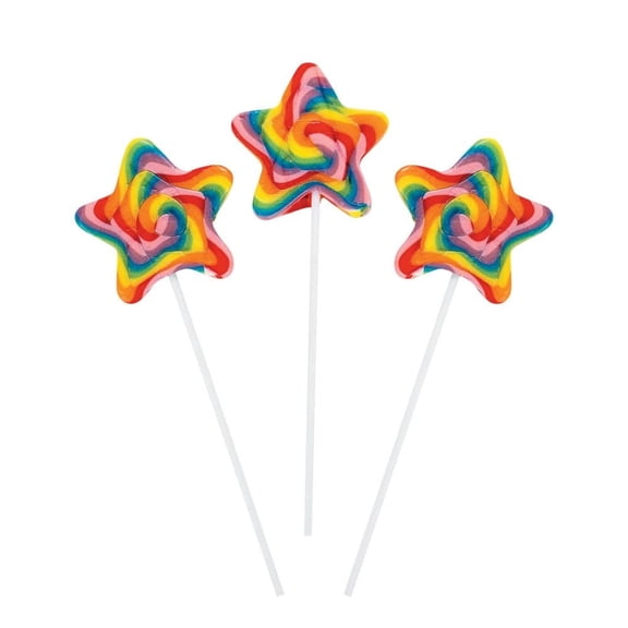 OTC Star-Shaped Swirl Pops Fat-Free Grape 12 Count 3"