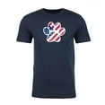 thumbnail image 3 of American Flag Dog Paw, Men's Graphic T-shirts, 4th of July T-shirts - Heather Navy MH200PATRIOT S4 2XL, 3 of 3