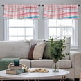 thumbnail image 4 of LALILO Kitchen Curtain Valance Watercolor Ethnic Tribal Rod Pocket Window Curtain 52"x 18" Set of 2, 4 of 5