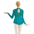 thumbnail image 2 of Aislor Women's Girls Ballet Dance Dress Lace Long Sleeve Figure Ice Skating Dress Leotard Dancewear, 2 of 7