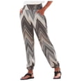 thumbnail image 2 of Boho Beach Pants for Women 2026 Spring Summer Floral Print Elastic Waist Joggers Lightweight Casual Pants with Pockets, 2 of 6
