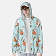 thumbnail image 4 of Kdxio Rabbit Is Eating Carrots Print Women Men Sun Protection UPF 50+ Jackets Zip Up Long Sleeve Hoodie Hiking Lightweight with Pockets, 4 of 8