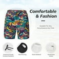 thumbnail image 3 of Fotbe Colorful Carp Streamer Traje de Baño para Hombre – Shorts de Natación de Secado Rápido con Forro y Bolsillos-Small, 3 of 6