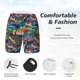 thumbnail image 3 of Balery Colorful Carp Streamer Bañador para hombre, shorts de playa de secado rápido con entrepierna y forro de compresión-Large, 3 of 6