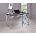 thumbnail image 5 of Grimma Writing Desk Rustic Grey Herringbone, 5 of 7