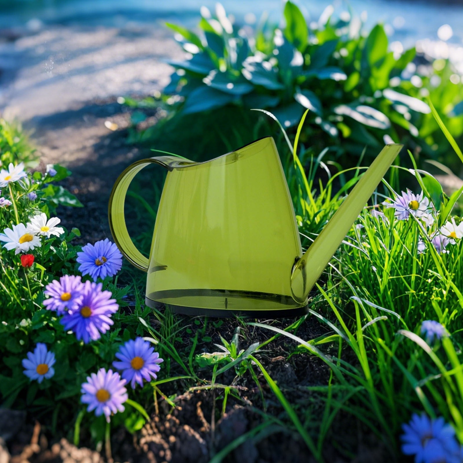 Watering Cans Indoor 14L Transparent Multicolor Can with Long Spout for Home Garden and