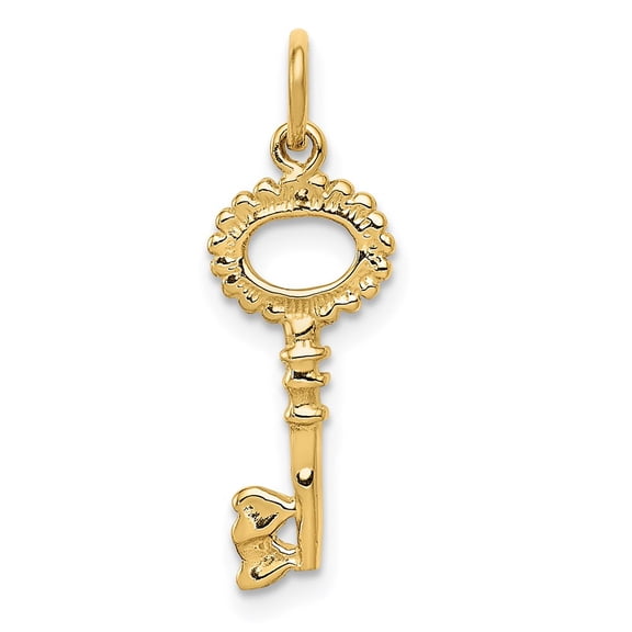 14k Yellow Gold Key Pendant Fine Jewelry For Women Gifts For Her