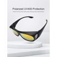 thumbnail image 3 of TINHAO Fit Over Wrap Sunglasses Polarized Wear Over Eyeglasses 100% UV Protection for Men and Women, 3 of 6