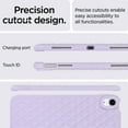 thumbnail image 5 of for iPad Air 11 Inch 2024 Back Case, Luxury Durable Shock-Absorption Silicone TPU Soft Ultra Slim Drop Protective Elegant for Men Women Case Cover for iPad Air 11 Inch 2024, Purple, 5 of 7