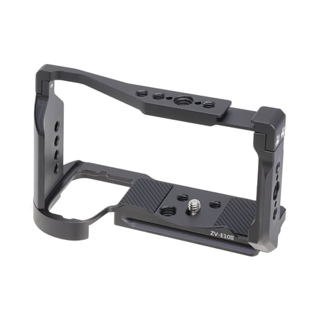 Professional Camera Cage Camera Full Cage for ZV-E10II Aluminum Video Button Cold Shoe Base Accessories