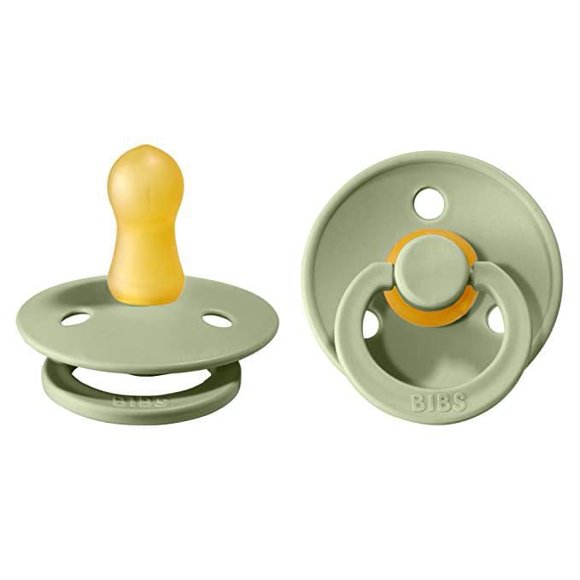 BIBS Pacifiers | 2-Pack | Sage Colour | Size 0-6 Months