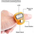 thumbnail image 3 of 4 Pieces Electronic Lap Counter, 5 Digit Resettable Finger Counter, Electronic Counter, 3 of 5