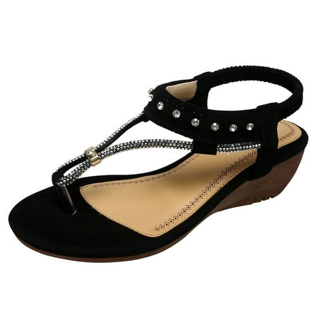 

Women S Sandals String Bead Casual Elastic Bbohemian Beach Sandals