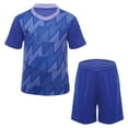 thumbnail image 2 of Gubotare Boys Short Outfits Boys Youth Big Kids Athletic Active Performance Sports 2 Piece Graphic T-Shirt Top and Basketball Short Set,11-12 Years Blue, 2 of 6