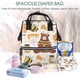 thumbnail image 5 of Easygdp Cute Bee Honey Jar Hive Bear para Bolsa de Bebé de Gran Capacidad con Múltiples Bolsillos, Bolsa de Pañales para Padres, Bolsa de Viaje Organizada y Elegante, 5 of 6
