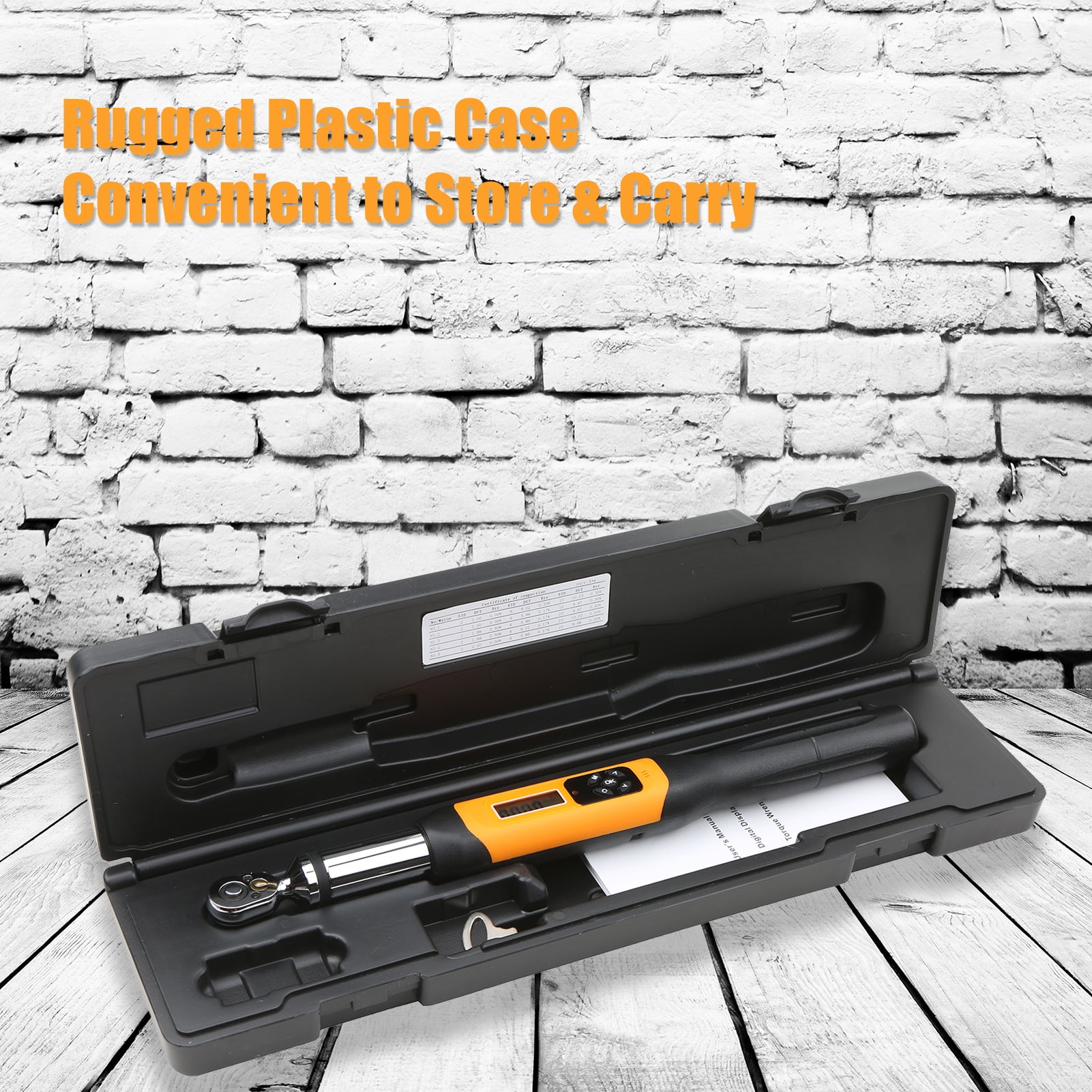 IUPPA 1/4 Inch Digital Torque Wrench Electronic Torque Wrench with Buzzer ＆ LCD Alarm 0.3-30 N.m Digitool Electronic Digital Torque Angle Gauge - 3⁄4\" Drive