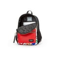 thumbnail image 4 of Justice™ Brand Girls Tie Dye Heart Printed Nylon Multi Compartment Backpack 17” Backpack with Texture Rubber Embossed Keychain, 4 of 4