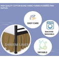 thumbnail image 5 of Shreem Linen Jupe de Lit à Volants avec Coins Fendus, Style Froncé, 100 % Microfibre, Retombée de 15 Pouces, Jupe de Lit à Volants avec Plateforme, RV Très Grand, Taupe, 5 of 5