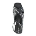 thumbnail image 4 of No Boundaries Women's Strappy Grommet Sandals, 4 of 5
