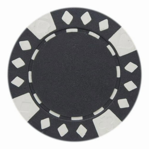 Brybelly BRY000706U Diamond Suited 12.5 g Poker Chips, Pack of 25