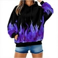thumbnail image 6 of Sexlip Novelty Hoodies for Women 3D Printed Graphics Fleece Pullover Sweatshirts With Pockets Purple XXL, 6 of 9