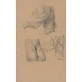 thumbnail image 3 of Józef Simmler 11x14 Black Modern Framed Museum Art Print Titled - Studies of Pants of the Assailants of St. Matthias to the Painting ‘Martyrdom of St. Matthias’ (1866-1867), 3 of 5
