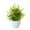 Yellow, variant on BNNG Artificial Potted Small For Shelf Green In White Plastic Pot For Home Bathroom Decor Artificial Succulent Plants Fake Flower swag