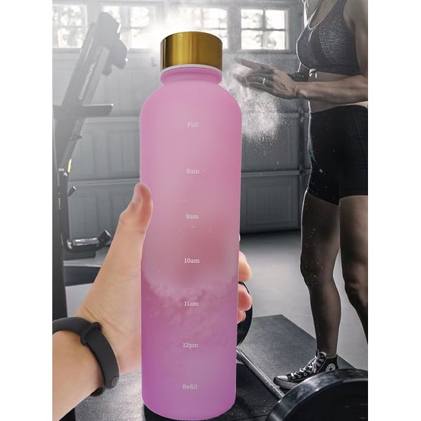 1pc 1000ML Portable Water Bottle, Modern Plastic Clear Sport Water Bottle For Outdoor