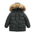 thumbnail image 6 of XIMIN Boy's Water Resistant Winter Coats Warm Thicken Puffy Hooded Insulated Thicken Parka Coat Warm Fleece Lined Outwear Windbreaker Ski Jacket, 6 of 8