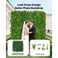 thumbnail image 2 of VEVOR Artificial Plant Wall, 16PCS 20 x 20 in Artificial Boxwood Panels, Greenery Backdrop Privacy Hedge Fence with Sun Protection, Fake Grass Wall Screen for Wedding, Indoor, Outdoor Garden,Backyard, 2 of 9