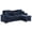Blue, variant on GOOEEN Chenille Pull Out Sofa Bed Modern L-Shaped Sleeper Sofa Gray