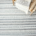 thumbnail image 6 of SAFAVIEH Kilim Mandy Striped Polyester Area Rug, Ivory/Grey, 6' x 6' Square, 6 of 8