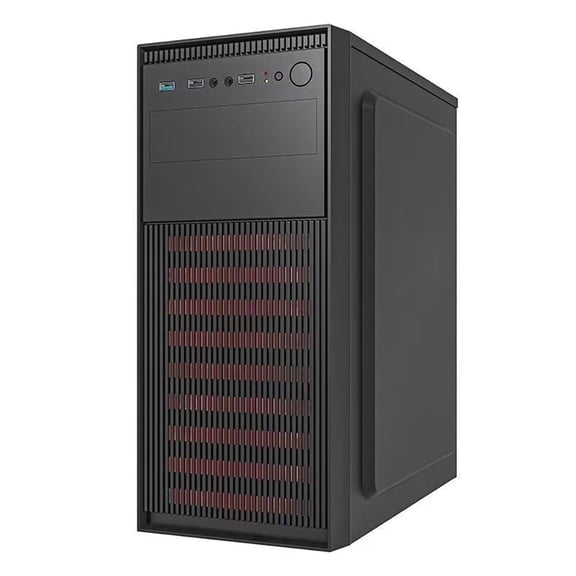 LDPCSJ T-4 3.0 Portable ATX Mid Tower Computer Case with Anti-Vibration Design, Black, T-4 3.0(BK)
