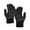 Black, variant on Men's Women's Thermal Knitted Gloves, Thick Fleece Lined Winter Gloves for Cycling & Outdoor Activities, Cold Weather Five-Finger Design, One Size