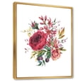 thumbnail image 3 of Designart 'Ancient Wildflowers and Burgundy Rose' Farmhouse Framed Canvas Wall Art Print, 3 of 5