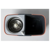 Spin Mop Bucket System with Wringer Set - Floor Mop Stainless Steel Mop Handle, Mop Buckets Separate Clean and Dirty Water, 2 Replacement Microfiber,Heavy Duty Material