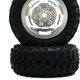 thumbnail image 5 of Vogacara Llantas de plástico 1/10, pieza de mejora RC, 2 piezas, llantas de rueda Rc resistentes al desgaste, neumático para WPL D12 RC, pieza Kits de construcción modelo Plata, 5 of 6