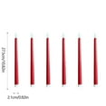 thumbnail image 3 of Qocolhg Red Flameless Taper Candles with Remote Control, 11 Inch LED Candlesticks Battery Operated, Realistic 3D Flame with Wick, Timer, Christmas Decorations, 3 of 6