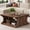 Dark Brown, variant on Condemo Wood Square Coffee Table for Living Room, 31.5'' Modern Farmhouse Cocktail Center Table with Shelf, 2-Tier Tea Table for Home & Home Office, Dark Brown