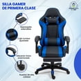 thumbnail image 2 of Silla Gamer/escritorio Ergonómica Reclinable Negro-azul, 2 of 6