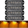thumbnail image 1 of 4 vehicle emergency warning lights, truck emergency lights, strobe lights, 6 waterproof surface mount LEDs, 1 of 5