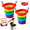 2pcs, variant on ARTLOX Rainbow Expandable Sink Strainer Basket Removable Fun Food Waste Catcher
