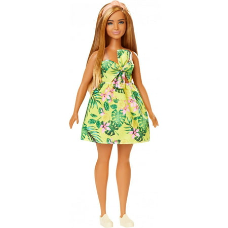 Barbie Fashionistas Doll, Curvy Body Type with Tropical (Best Dress Style For Curvy Figure)