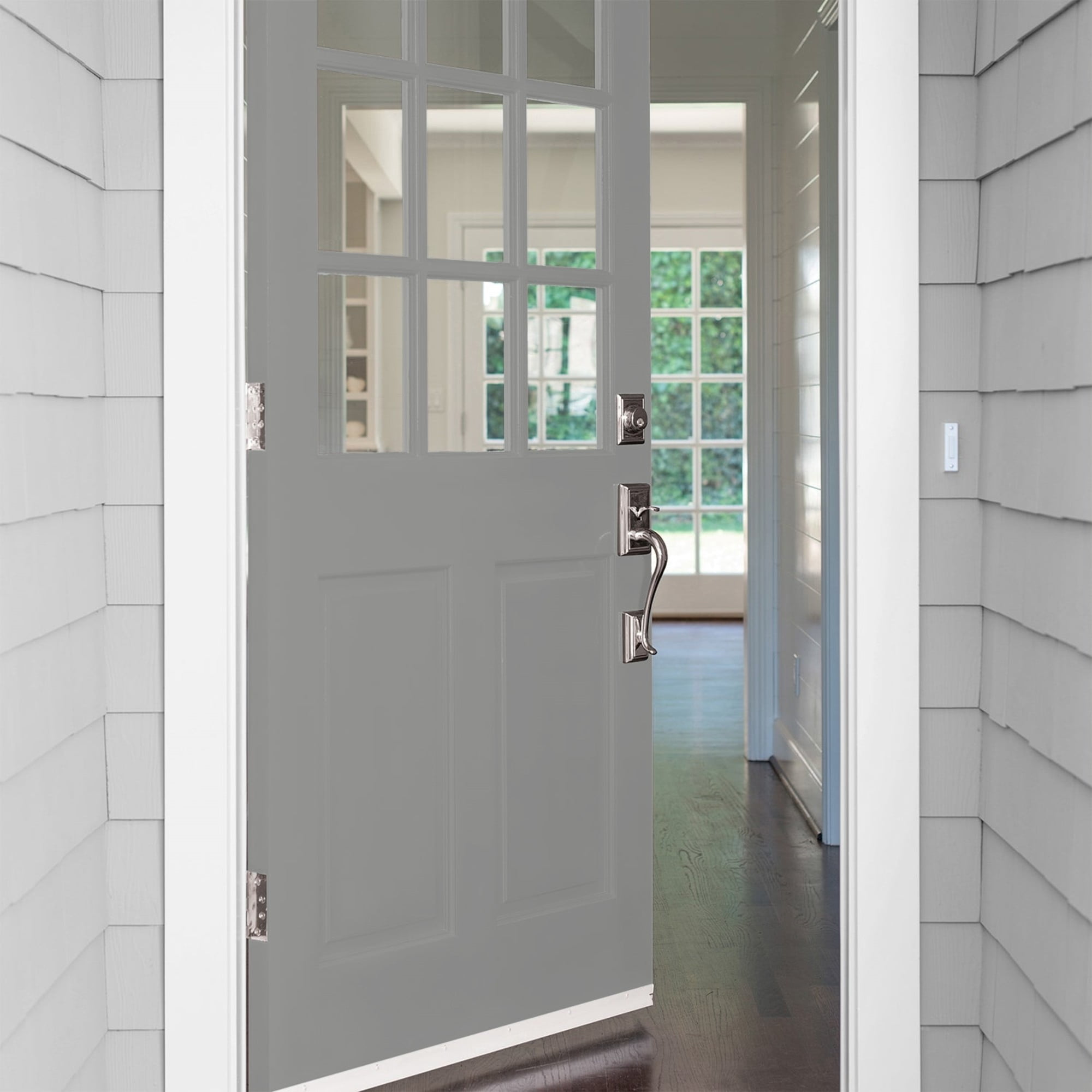 Glidden High Endurance Plus Cloudy Slate Satin Exterior Paint and Primer, 1 Gallon