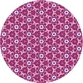 thumbnail image 1 of Ahgly Tapis d'Intérieur Lavable en Machine Carré Transitionnel Moyen Violet Rouge Rose, 3 Pieds Carré, 1 of 7