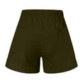 thumbnail image 7 of Owordtank Womens Plus Size Bermuda Shorts - Summer Casual Comfy Drawstring Elastic Waist Pull on Shorts with Pockets, 7 of 7