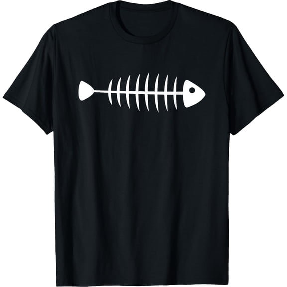 Playful Comfort Tee - Bone Fish Skeleton Fishing T-Shirt