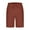 Watermelon Red, variant on Horkkom Linen Shorts for Men Casual Drawstring Solid Color Shorts Summer Loose Beach Shorts with Pockets