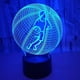 thumbnail image 3 of Lámpara de noche LED 3D de baloncesto, 7 colores, ideal como regalo para el hogar., 3 of 5