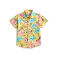 thumbnail image 4 of SpongeBob SquarePants Boys Cotton Graphic Button Up Shirt with Short Sleeves, Sizes 4-18, 4 of 6